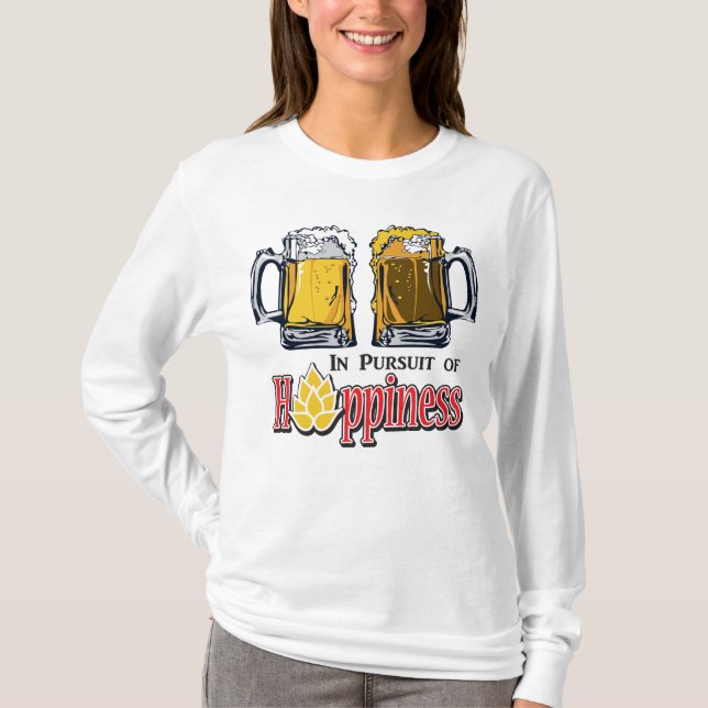 T-shirt L'espoir est une bière froide (Devant)