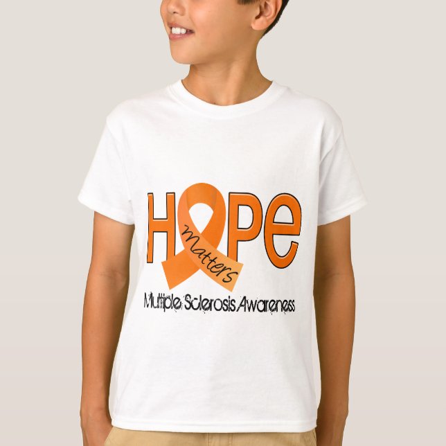 T-shirt L'espoir importe milliseconde de la sclérose en (Devant)