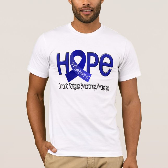 T-shirt L'espoir importe syndrome chronique de fatigue de (Devant)