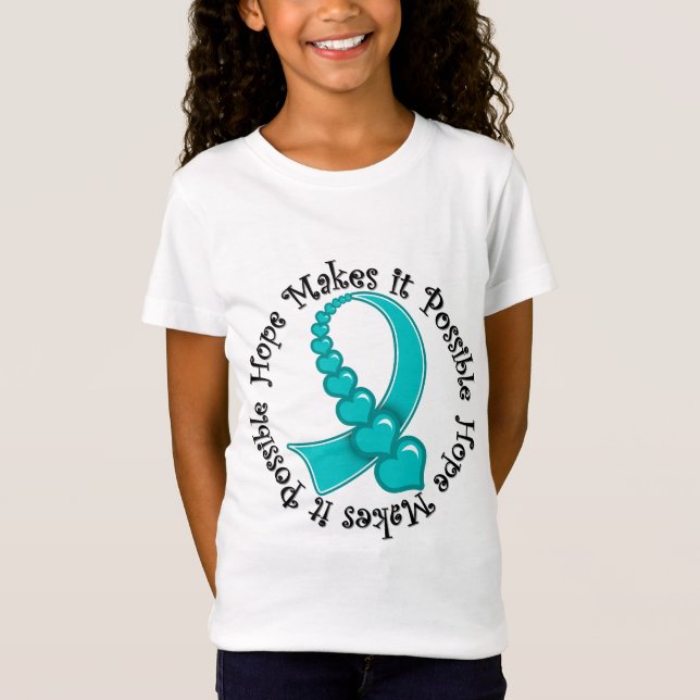 T-Shirt L'espoir lui fait le syndrome de Tourette possible (Devant)