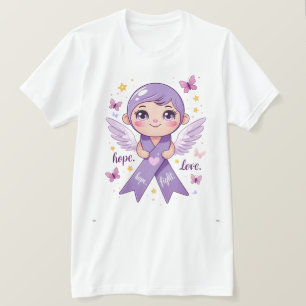 T-shirt L'espoir pour les luttes contre le cancer du pancr