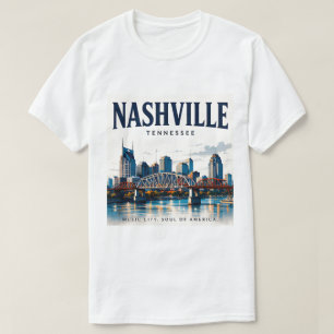 T-shirt L'esprit de Nashville, ville de musique