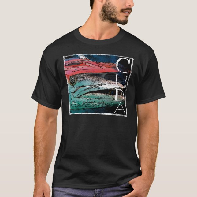 T-shirt L'esprit du barracuda de Plymouth (Devant)
