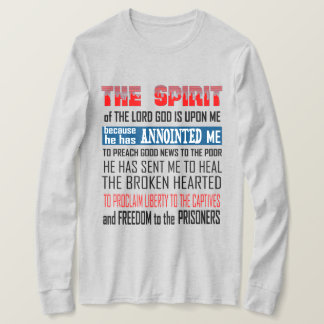 T-shirt L'Esprit Du Seigneur Dieu Est Sur Moi Chrétien