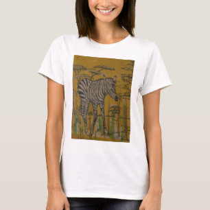 T-shirt L'Esprit du Serengeti : Le Grazing du Zèbre dans l