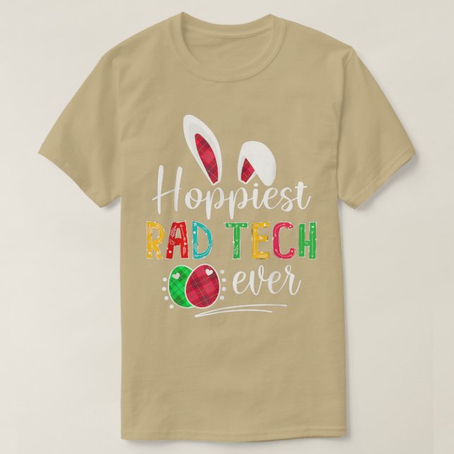 T-shirt L'ESPRIT Rad Tech Jamais Bunny Oars Buffalo Plaid  (Design devant)