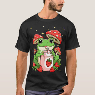 T-shirt L'esthétique Cottagecore Champignon Grenouille Gob