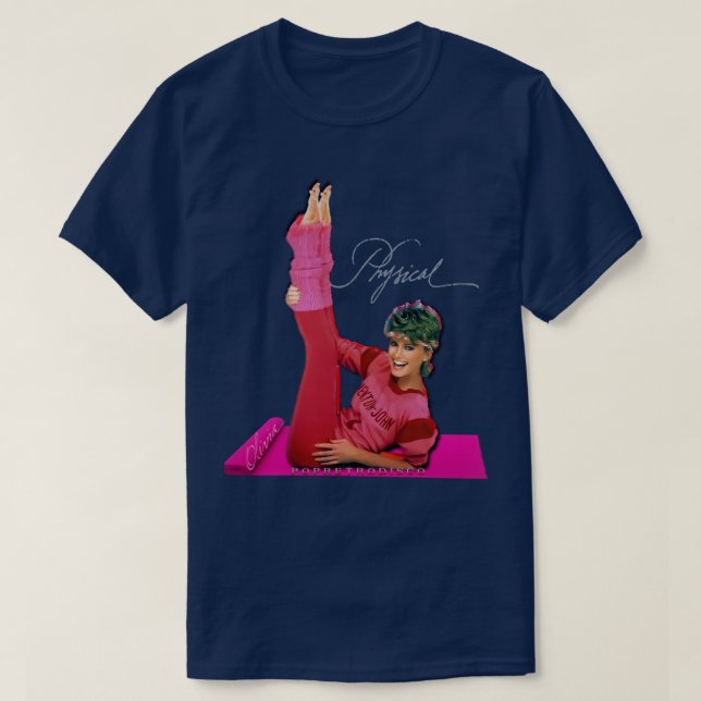 T-shirt Let39s Obtenir physique Olivia NewtonJohn 1980s De (Design devant)