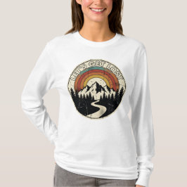 T-shirt Let’s Get Lost Retro Mountain Adventure Outdoor