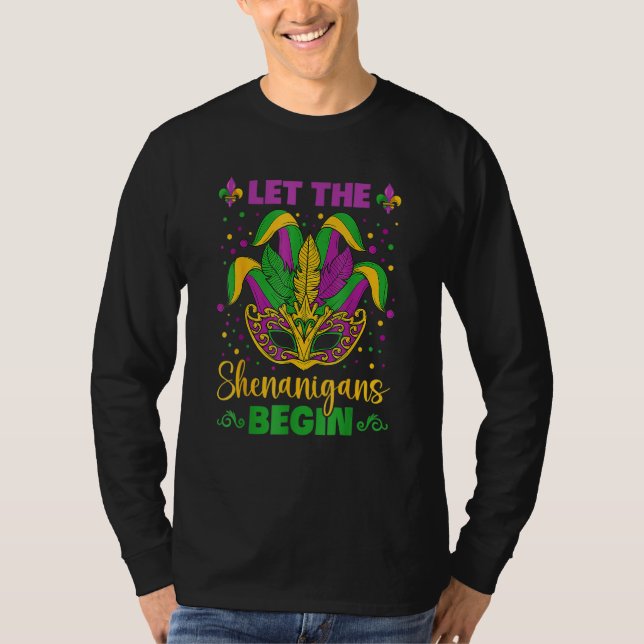 T-shirt Let The Shenanigans Begin Mardi Gras 2023 Kids Men (Devant)
