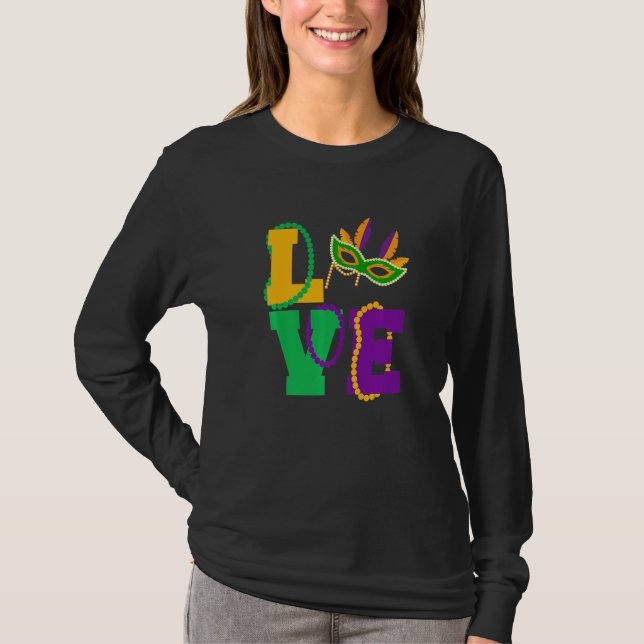 T-shirt Let The Shenanigans begin Mardi Gras love y'all Pr (Devant)
