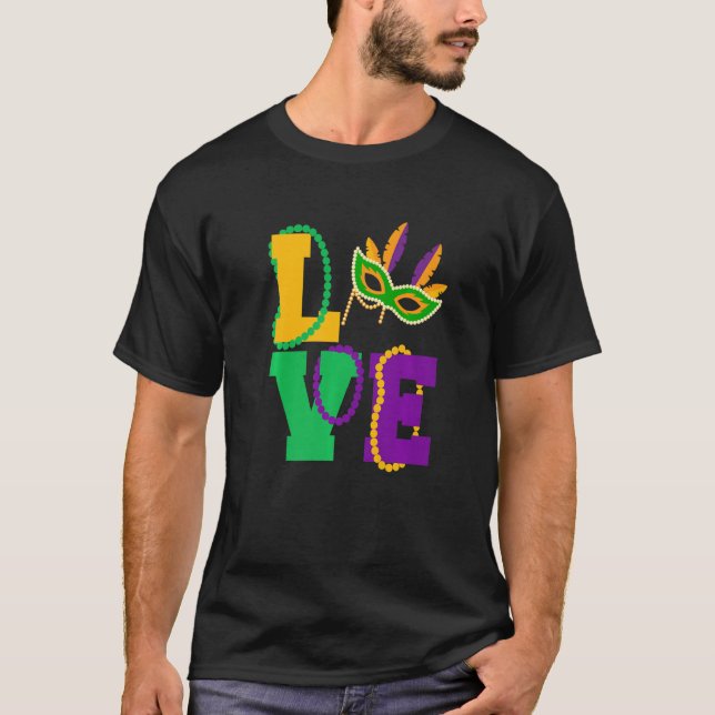 T-shirt Let The Shenanigans begin Mardi Gras love y'all Pr (Devant)