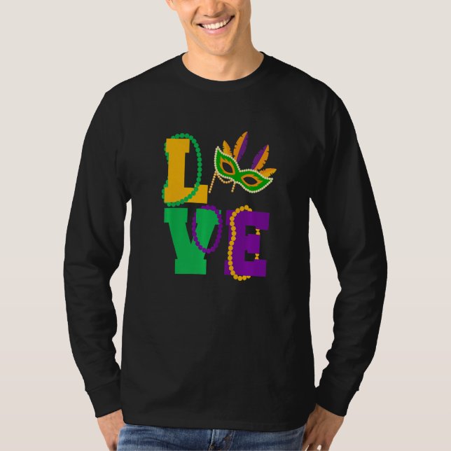T-shirt Let The Shenanigans begin Mardi Gras love y'all Pr (Devant)