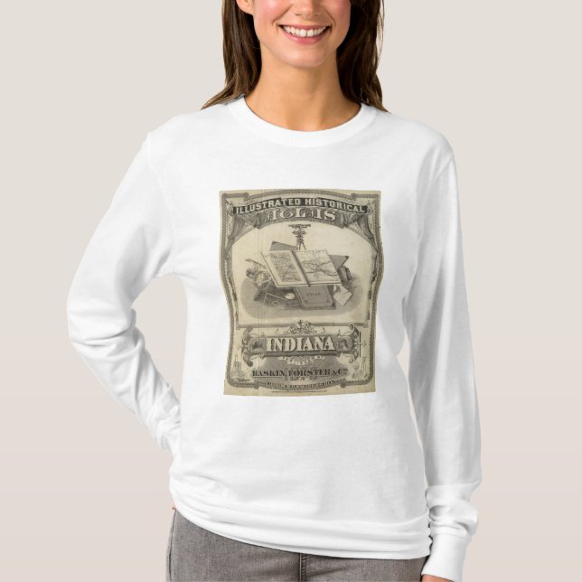 T-shirt L'état de l'Indiana (Devant)