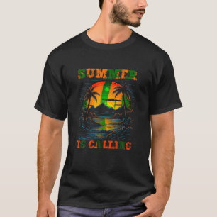 T-shirt L'Été Appelle Sunset Island Beach Family Vacat
