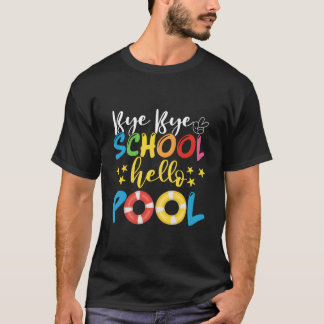 T-shirt L'été c'est au revoir école au revoir école bonjou