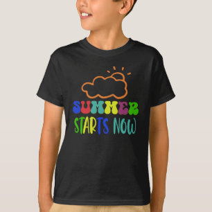 T-shirt L'été commence maintenant fin de l'année scolaire 