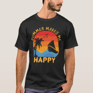 T-shirt L'Été Me Rend Heureux Cool Beach Vacation Cruise