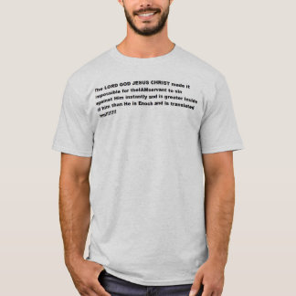 T-shirt L'Éternel DIEU JÉSUS CHRIST dans l'IAMserviteur !