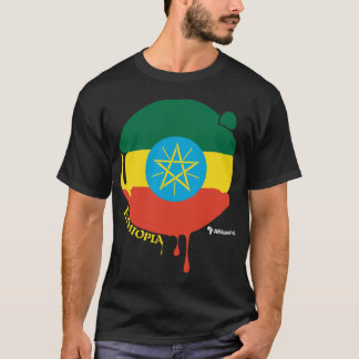T-shirt L'Ethiopie laisse tomber le noir