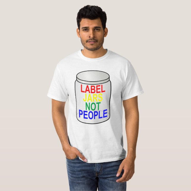 T-shirt L'étiquette cogne pas des personnes. .png (Devant entier)