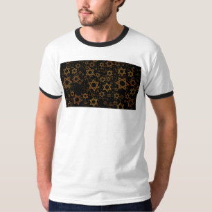 T-shirt L'étoile artistique de David thème de Hanukkah de 