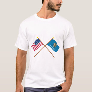 T-shirt L'étoile croisée et l'Oklahoma des USA 46 énonc