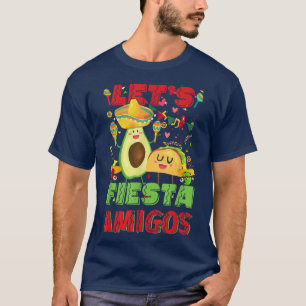T-shirt Lets Fiesta Amigos Avocado Et Tacos Cinco De Mayo