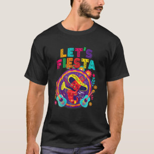 T-shirt Lets Fiesta Cinco De Mayo Moustach Chili Sombrero