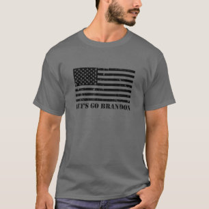 T-shirt Let's Go Brandon - American Flag