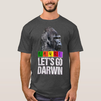 T-shirt Let's Go Darwin USA Flag Vintage Fauci Ouchie Scie