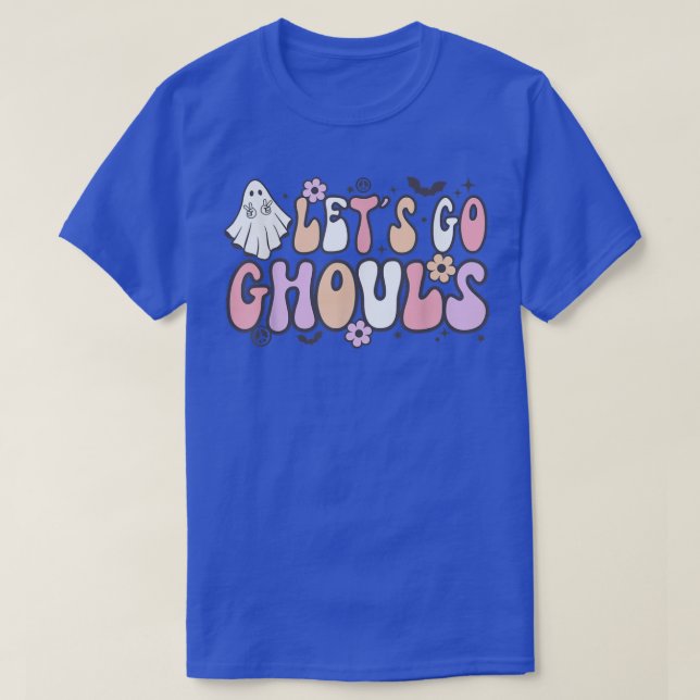 T-shirt Lets Go Ghouls Retro Halloween   2388 (Design devant)