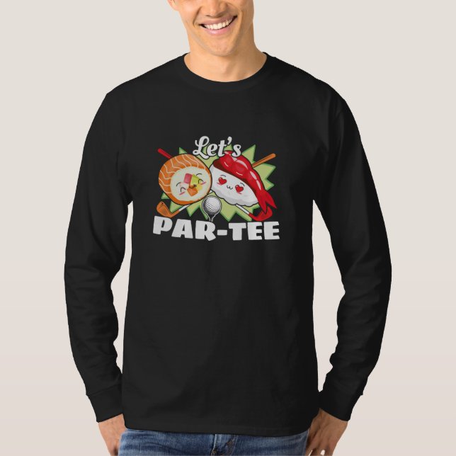 T-shirt Lets Par Tee Golf Pun - Golf Party (Devant)