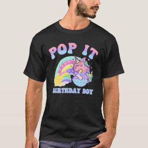 T-shirt Let's Pop it I'm turning 3 Colorful 3rd Birthday B