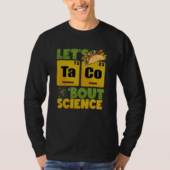 T-shirt Lets Tacos Bout Science Cinco De Mayo  Teacher (Devant)