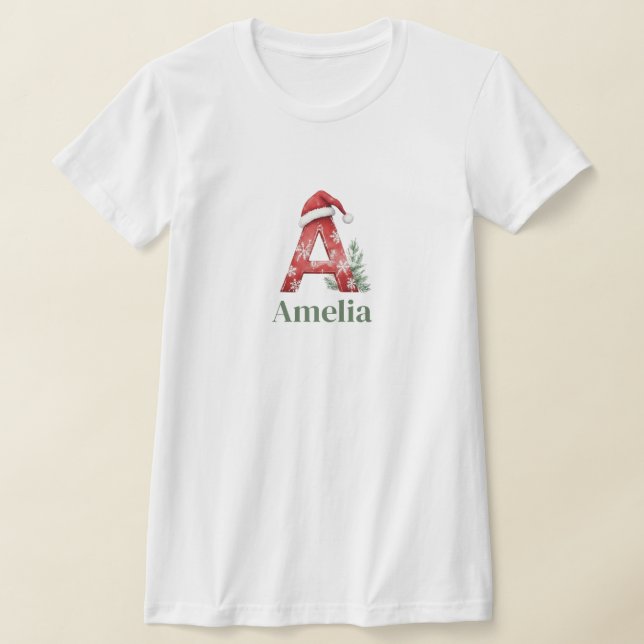 T-shirt Letter A Personalized (Poser)