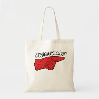 T-Shirt lettering Against the Current red black Tragetasche