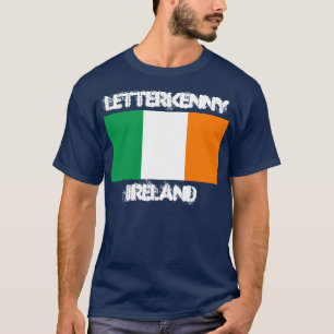 T-shirt Letterkenny, Irlande avec drapeau irlandais