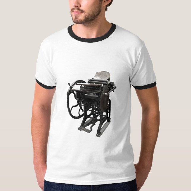 T-shirt letterpress 1888 ringer homme (Devant)