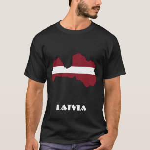 T-shirt LETTONIE Noir spécial