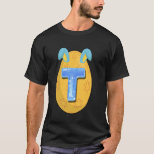 T-shirt Lettre Alphabet de Pâques ABC apprentissage Amusan