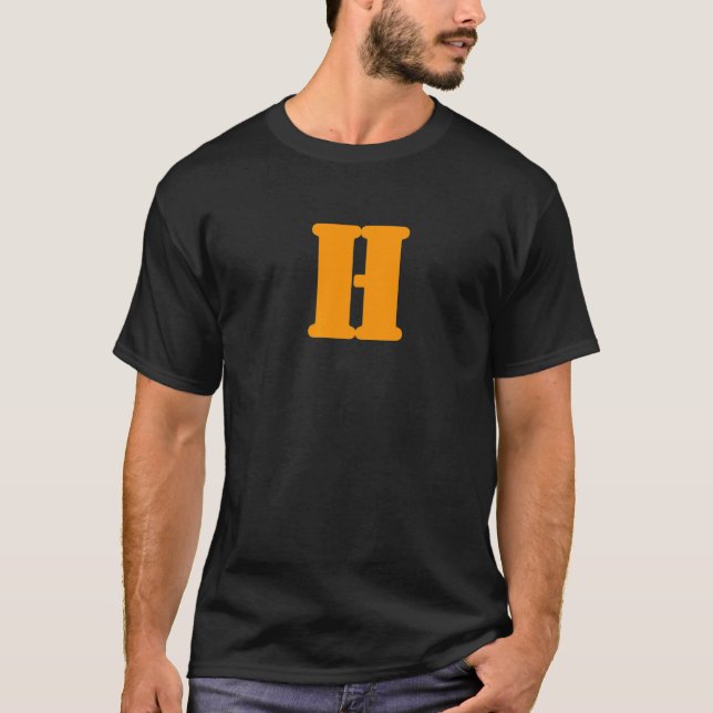 T-shirt Lettre amusante H Alphabet Enseignant maternelle (Devant)
