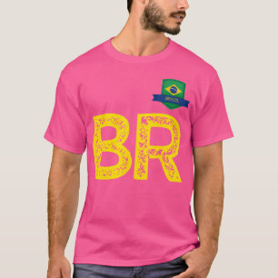T-shirt LETTRE B Drapeau Humain Brésil S