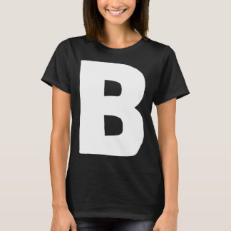 T-shirt Lettre B grand et blanc gras