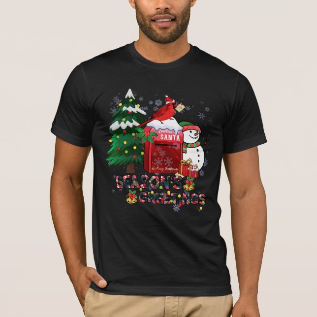 T-shirt LETTRE CARDIAQUE Bonnes Fêtes (Devant)