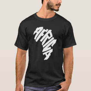 T-shirt Lettre continentale africaine Fierté culturelle af