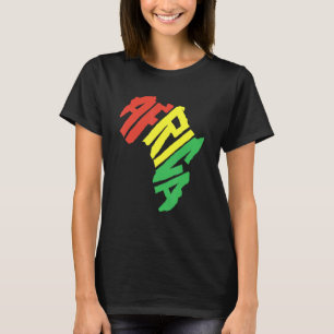 T-shirt Lettre continentale africaine Reggae Culture afric