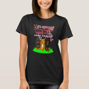 T-shirt LETTRE cool Dachshund Wiener Chien Chères Doggies