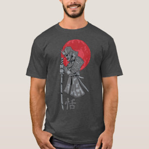 T-shirt LETTRE cool Japonaise Samouraï GUERRIER T cadeau