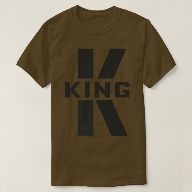 T-shirt Lettre costume King K Couples Correspondants Cadea (Design devant)